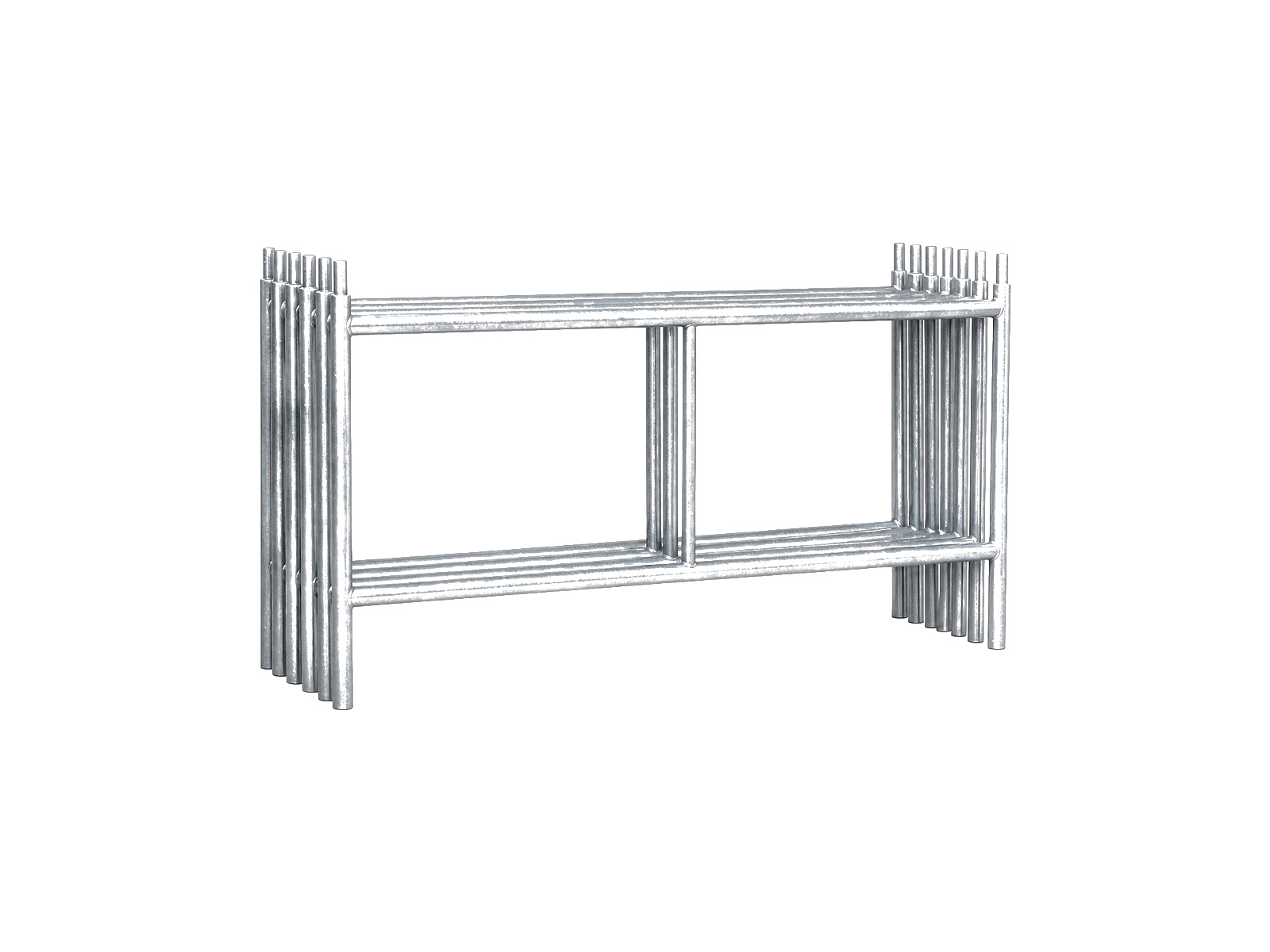 Pila de marcos H bajos galvanizados 1.50 × 1.00 m